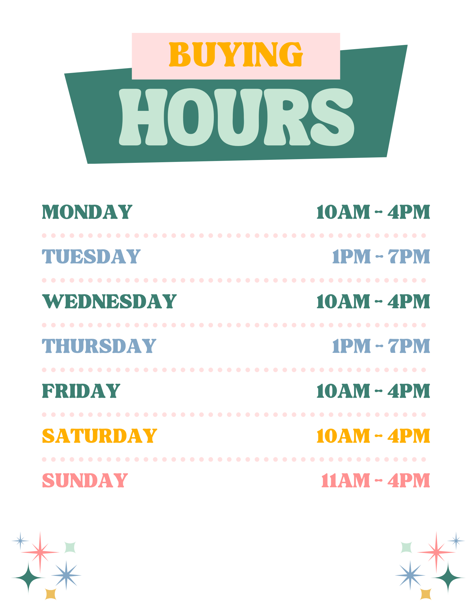 https://cdn11.bigcommerce.com/s-1lq5y96rz5/images/stencil/original/image-manager/glen-burnie-md/Green Retro Store Hours Flyer-1545x2000.png